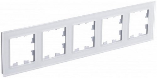 Рамка универсальная Systeme Electric AtlasDesign Nature 5-м. стекло белый фото Рамка универсальная Systeme Electric AtlasDesign Nature 5-м. стекло белый картинка